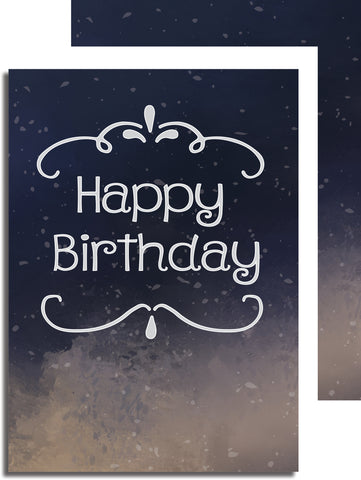 5x7 Two Sided Birthday Card