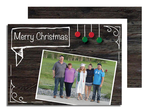 5x7 Two Sided Holiday Card