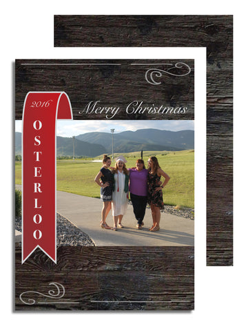 5x7 Two Sided Holiday Card