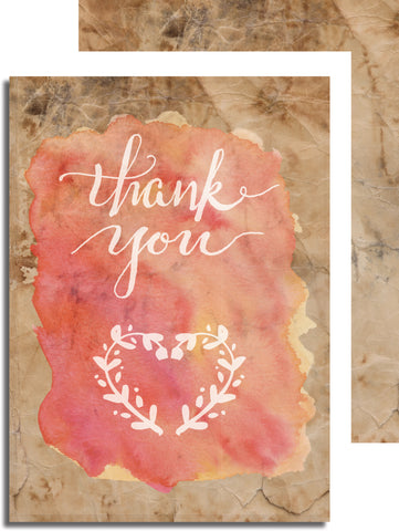 5x7 Two Sided Thank You Card